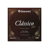 Encordoamento Giannini Clássico P-violão Nylon 65-35 Prateado Alta Genwpa