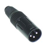 Conector Canon Macho Csr Q-103bk Preto Inteiro