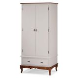 Roupeiro 2 Portas 1 Gaveta - M560406 Cor Garapa - Verniz