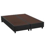 Cama Box Base King Universal Suede Gray (186x198x20) - Costa Rica