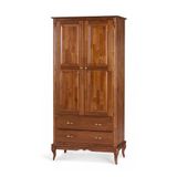 Roupeiro 2 Portas E 2 Gavetas Hannover M560818 Cor Imbuia - Verniz