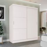 Guarda-roupa Kappesberg 2 Portas De Correr 2 Gavetas Branco