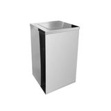 Lixeira Quadrada Inox 50 Litros Basculante