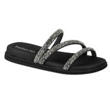 Sandalia Beira Rio Tira Pronta Ref 8488.108.26530.93042 Preto/prata 039