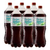 Kit Com 6und Chá Preto Ice Tea Limão Leão Zero Garrafa 1,5l