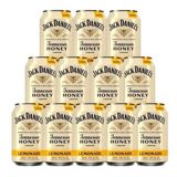 Kit 12 Latas Whisky Jack Daniels Honey &amp; Limão 330ml