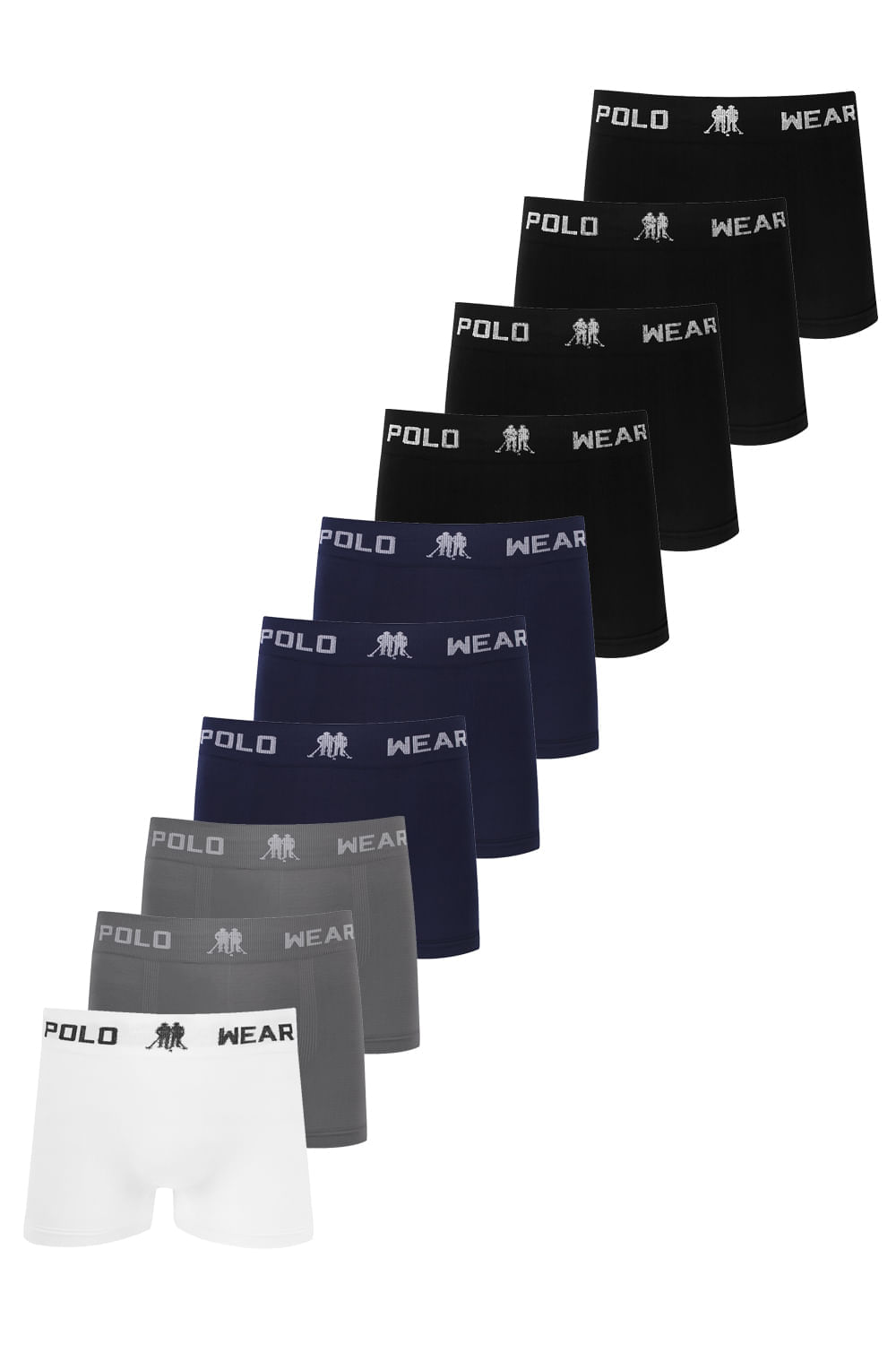 Kit 10 Cuecas Masculina Infantil Polo Wear Sortido