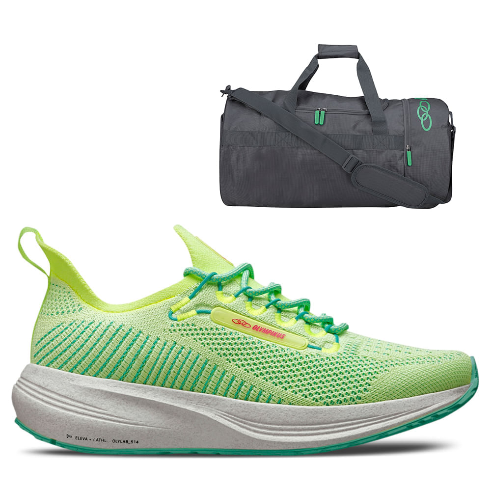 Kit 1 Tênis Feminino Olympikus Subverse E 1 Mala Gym Bag