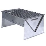 Churrasqueira Inox Portátil Desmontável Carvão Pequena