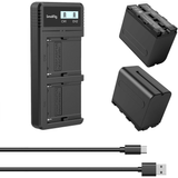 Kit Smallrig 3823 Carregador Duplo Série L E 2x Baterias Np-f970