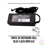 Fonte De Notebook Dell 19,5v 4,62 90w 4,0mm-1,7mm