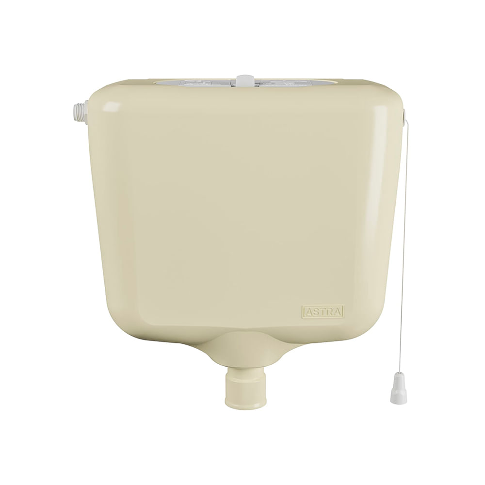 Caixa De Descarga Elevada Astra C17/s Controlada 6 / 9 Litros Bege
