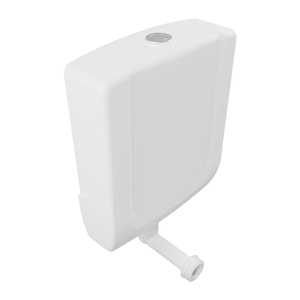 Caixa De Descarga Baixa Astra Cb1 Duplo Acionamento 3 E 6 Litros Branco