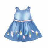 VESTIDO 11052 JEANS SORVETE PARAISO INFANTIL