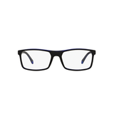 Óculos De Grau Arnette An7075l 2248 Preto Fosco Azul Lente Tam 54