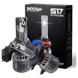 Kit Lâmpada Ultra Led S17 Canbus H4 6000k 10000 Lumens