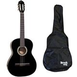 Violão Giannini Clássico N14 Nylon Preto Com Capa