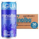 Agua Mineral S/ Gás Minalba Lata 310ml (36 Unidades)
