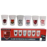 Jogo 6 Copos Americanos Flamengo Mengão 190ml Allmix
