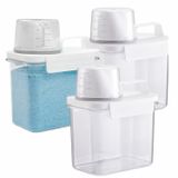 Kit 3 Dispenser Pote Hermético Organizador Lavanderia 1,1l