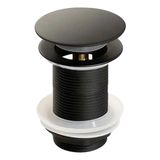 Válvula Click Luxo Inox 304 Preta Cuba Banheiro 7/8
