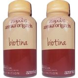 Kit 2 Frascos Biotina 60 Caps 250mg Unhas E Cabelos