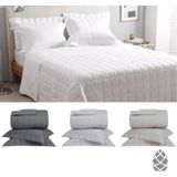 Kit Colcha Queen 300 Fios Buddemeyer 03 Peças Damask Stripes