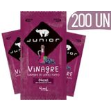 Vinagre Em Sachê Junior Vinho Tinto 4ml - 200 Unidades