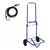 Carrinho De Mão Dobrável Bagagem Maleiro Carga 50kg +
