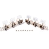 Tarraxa Violão Nylon Pino Grosso Cromada Jogo 3+3-botão Dese
