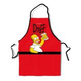 Avental Personalizado Para Cozinha: Duff Beer Simpsons
