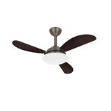 Ventilador Teto Bronze Fly 3 Pás Econômico Sala Ventax 110v