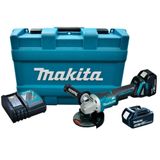 Esmerilhadeira Angular 125mm 18v Metal 8500rpm Com Bateria Carregador Maleta Dga505rfe Makita