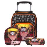 Mochila Masculina Infantil Creche Rodinhas Naruto Pequena