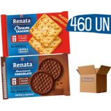 Biscoito Em Sache Renata Chocolate E Cream Cracker - 460 Und