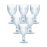 Taças Vidro Lumini Transparente Espelhada 360ml Casambiente