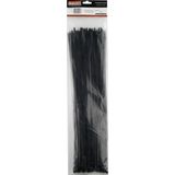 100 Abraçadeira Nylon Preta Enforca Gato 250x4,8mm Starfer