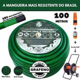 Mangueira Jardim 100 Metros Com Carrinho Enrolador - Gf.