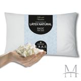 Travesseiro Látex Basic Perfil Baixo 45x65cm - Flocos De Látex - Ideal Para Dormir - Madrigal Enxovais