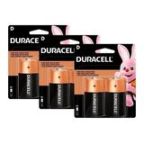Pilhas Grande D Duracell Alcalina Lr20 - Kit 6