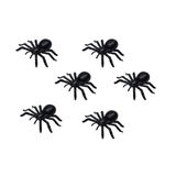 Mini Aranha Pegadinha Decoração Halloween Pt C/25 Unidades