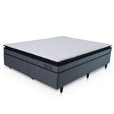 Cama Box Queen Punta Cana D33 Cinza