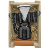 Kit De Café Individual - Preto - Demolição Com Engradado