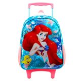 Mochila Infantil Ariel Sereia Princesa Escolar G Rodinhas