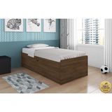 Cama Baú Camila Solteiro 0,88 Framar Malbec