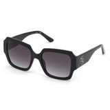 Óculos De Sol Guess Gu7681 01b Preto Feminino Lente Degrade