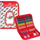 Estojo Escolar Completo Porco Espinho 18.2220az Faber Castell