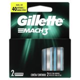 Carga Mach3 Gillette - Embalagem C/ 2 Unidades