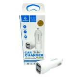 20 Fonte Carregador Veicular Automitivo 3.1a 2 Usb