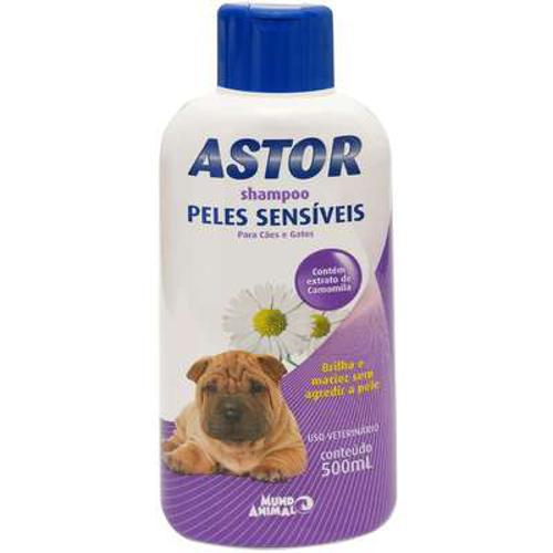 Shampoo Astor Peles Sensiveis Para Cães E Gatos - 500 Ml